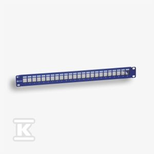 Panel 19″ 24 x RJ45 STP (1U) do gniazd beznarzędziowych, ekranowany, nieuzbrojony, z półką (EM/3012KXBP-24S) EM/3012BP-24 Panel 19″ 24 x RJ45 STP (1U) do gniazd beznarzędziowych, ekranowany, nieuzbrojony, z półką (EM/3012KXBP-24S) EM/3012BP-24
