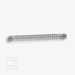 Panel 19″ 48 x RJ45 STP (1U) do gniazd beznarzędziowych, ekranowany, nieuzbrojony, z półką (EM/3012KHNS-48S) EM/3012KH-S48 Panel 19″ 48 x RJ45 STP (1U) do gniazd beznarzędziowych, ekranowany, nieuzbrojony, z półką (EM/3012KHNS-48S) EM/3012KH-S48