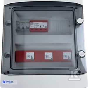 Rozdzielnica DCAC hermetyczna IP65 EMITER z ogranicznikiem przepięć DC Dehn 1000V typu 2, 3 x MPPT / ogr. AC Dehn typ 2, 50A 3-F EM-421_DCAC Rozdzielnica DCAC hermetyczna IP65 EMITER z ogranicznikiem przepięć DC Dehn 1000V typu 2, 3 x MPPT / ogr. AC Dehn typ 2, 50A 3-F EM-421_DCAC