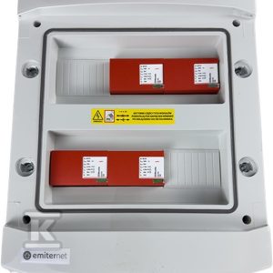 Rozdzielnica DC hermetyczna IP65 EMITER z ogranicznikiem przepięć DC Dehn 1000V typu 1+2, 4x MPPT EM-630_DC Rozdzielnica DC hermetyczna IP65 EMITER z ogranicznikiem przepięć DC Dehn 1000V typu 1+2, 4x MPPT EM-630_DC