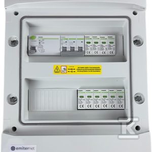 Rozdzielnica DCAC hermetyczna IP65 EMITER z ogranicznikiem przepięć DC Noark 1000V typu 1+2, 2 x MPPT / ogr. AC Noark typ 1+2, 20A 3-F EM-918N_DCAC Rozdzielnica DCAC hermetyczna IP65 EMITER z ogranicznikiem przepięć DC Noark 1000V typu 1+2, 2 x MPPT / ogr. AC Noark typ 1+2, 20A 3-F EM-918N_DCAC