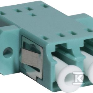 Adapter LC MM OM3 duplex turkusowy (z flanszą) EM/ADLCUPCMM3DX Adapter LC MM OM3 duplex turkusowy (z flanszą) EM/ADLCUPCMM3DX