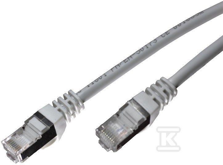 Kabel krosowy EmiterNet FTP kat.6 LSOH 0,5 m szary EM/PC-FTP6LSOH-0.5M - obrazek 1