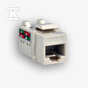Gniazdo teleinformatyczne RJ45 UTP kat.6 keystone białe 14,5×16,1x33mm złącze typ IDC-LSA FU/FA-2630AK-8-C6 Gniazdo teleinformatyczne RJ45 UTP kat.6 keystone białe 14,5×16,1x33mm złącze typ IDC-LSA FU/FA-2630AK-8-C6