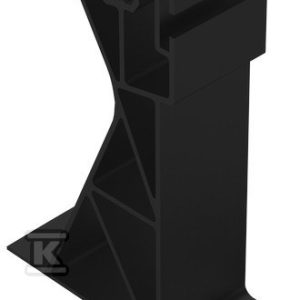 Uchwyt montażowy skrajny wysoki, aluminiowy – 11 stopni, czarny (K-45-7-CZ) Uchwyt montażowy skrajny wysoki, aluminiowy – 11 stopni, czarny (K-45-7-CZ)