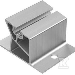 Uchwyt montażowy skrajny niski, aluminiowy – 11 stopni, 80mm (K-45-8-80) Uchwyt montażowy skrajny niski, aluminiowy – 11 stopni, 80mm (K-45-8-80)