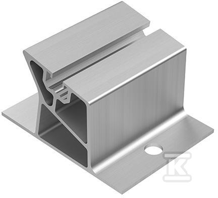 Uchwyt montażowy skrajny niski, aluminiowy - 11 stopni, 80mm (K-45-8-80) - obrazek 1
