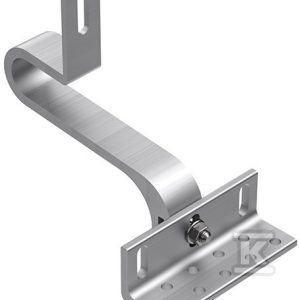 Uchwyt hak pod dachówkę aluminiowy z podwójną regulacją (K-64) Uchwyt hak pod dachówkę aluminiowy z podwójną regulacją (K-64)