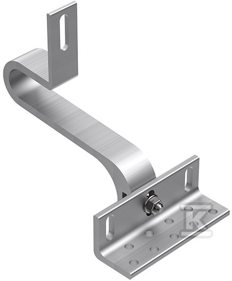 Uchwyt hak pod dachówkę aluminiowy z podwójną regulacją (K-64) - obrazek 1