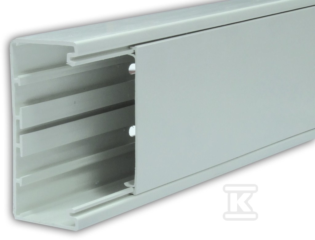 Kanał elektroinstalacyjny, podparapetowy PCW KP 130x60 biały [dł.2m] KP130X60/BI - obrazek 1
