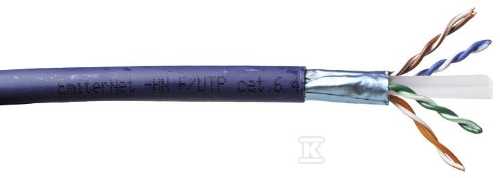 Kabel sieciowy Emiter Net FTP (F/UTP) kat 6 450 MHz, drut 4x2x23AWG, LS0H K/EMITERNET-FTP6LS0H. - obrazek 1