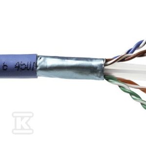Kabel teleinformatyczny, FTP (F/UTP) kat.6 450 MHz, drut 4x2x23AWG, PVC K/EMITERNET-FTP6PVC-STD. Kabel teleinformatyczny, FTP (F/UTP) kat.6 450 MHz, drut 4x2x23AWG, PVC K/EMITERNET-FTP6PVC-STD.