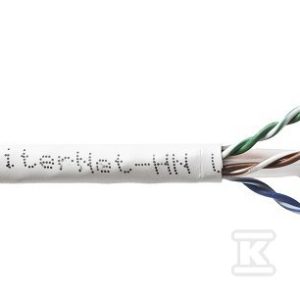 Kabel sieciowy Emiter Net UTP (U/UTP) kat. 6 450 MHz, drut 4x2x23 AWG,LS0H K/EMITERNET-UTP6LSOH. Kabel sieciowy Emiter Net UTP (U/UTP) kat. 6 450 MHz, drut 4x2x23 AWG,LS0H K/EMITERNET-UTP6LSOH.