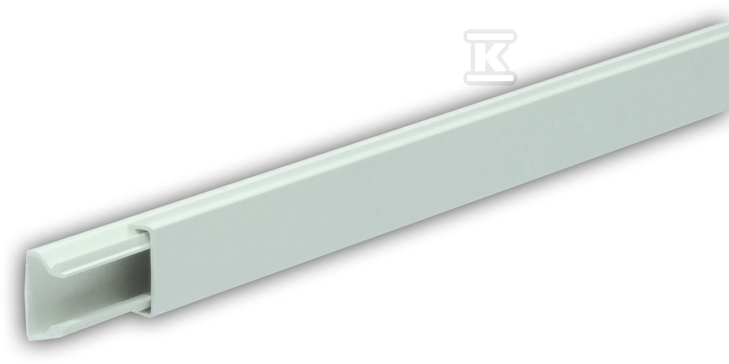 Kanał elektroinstalacyjnyz PCW typ LS 20X12 biały 2M (1szt=2m) LS20X12/BI - obrazek 1