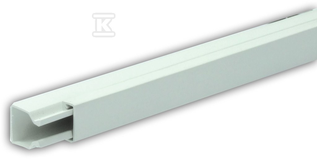 Kanał elektroinstalacyjnyz PCW typ LS 20X18 biały 2M (1szt=2m) LS20X18/BI - obrazek 1
