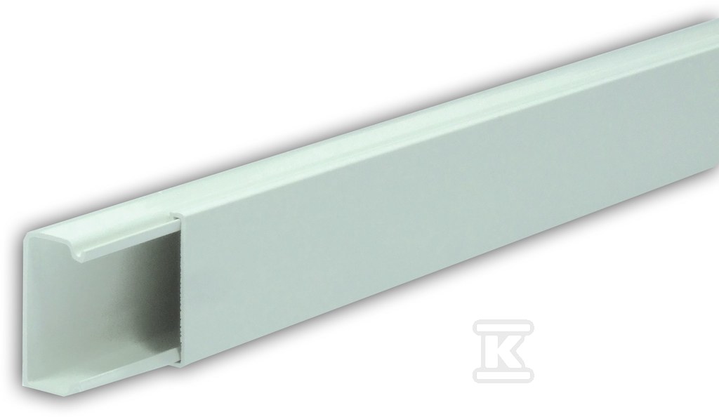 Kanał elektroinstalacyjnyz PCW typ LS 35X18 biały 2M (1szt=2m) LS35X18/BI - obrazek 1