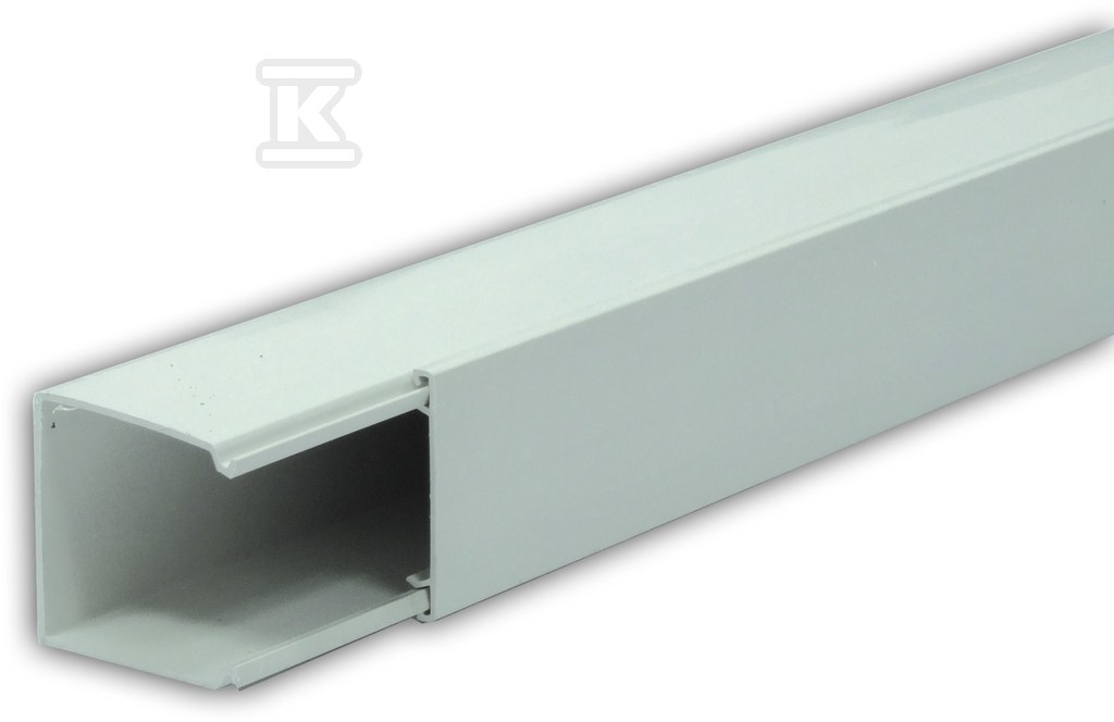 Kanał elektroinstalacyjnyz PCW typ LS 40X40 biały 2M (1szt=2m) LS40X40/BI - obrazek 1