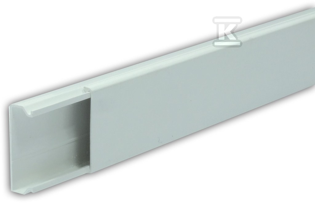 Kanał elektroinstalacyjny z PCW typ LS 50X18 biały 2M (1szt=2m) LS50X18/BI - obrazek 1