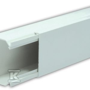 Kanał elektroinstalacyjnyz PCW typ LS 60X40 biały 2M (1szt=2m) LS60X40/BI