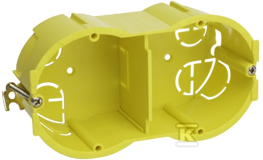 Puszka izolacyjna końcowa do ścian gipsowych 2-modułowa, lub do kanałów kablowych PU-4/FU/FA-1210TD - obrazek 1