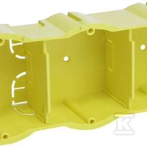 Puszka izolacyjna końcowa do ścian gipsowych 6-modułowa, lub do kanałów kablowych PU-6/FU/FA-1220TD Puszka izolacyjna końcowa do ścian gipsowych 6-modułowa, lub do kanałów kablowych PU-6/FU/FA-1220TD
