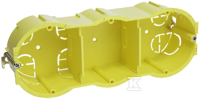 Puszka izolacyjna końcowa do ścian gipsowych 6-modułowa, lub do kanałów kablowych PU-6/FU/FA-1220TD - obrazek 1