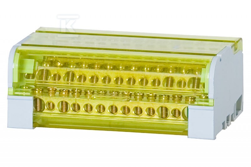 Blok rozdzielczy czterobiegunowy LBR - 415 (125A - 4x15 otworów) F2.0045 - obrazek 1