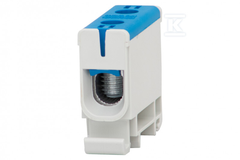 Listwa zaciskowa LZ w korpusie ZU 1-torowa 2,5mm2 - 50mm2 - Al/Cu niebieska F2.0120 - obrazek 1