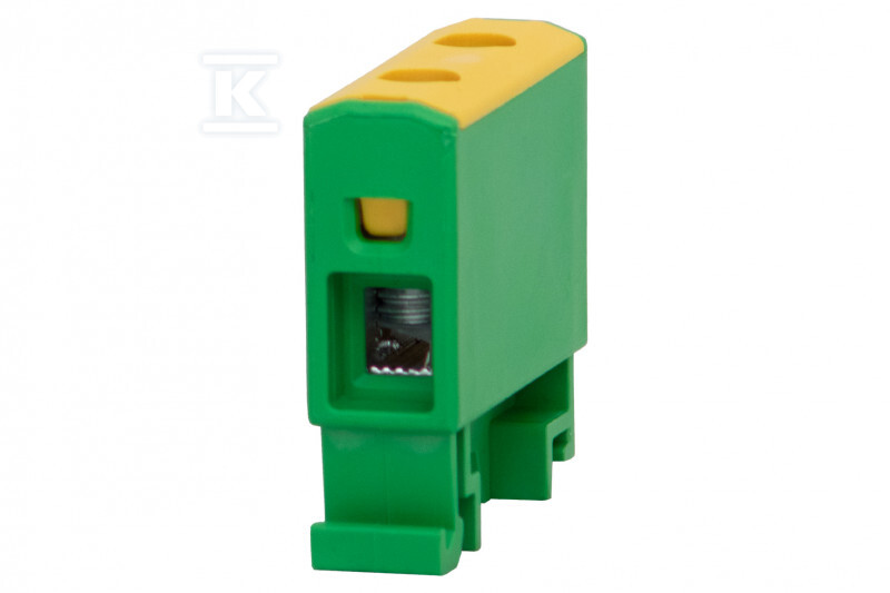 Listwa zaciskowa LZ w korpusie ZU 1-torowa 1,5mm2 - 16mm2 - Al/Cu żółto/zielona F2.0232 - obrazek 1