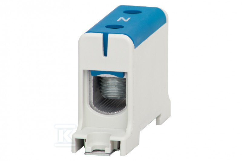 Listwa zaciskowa LZ w korpusie ZU 1-torowa 16mm2 - 95mm2 - Al/Cu niebieska F2.0282 - obrazek 1