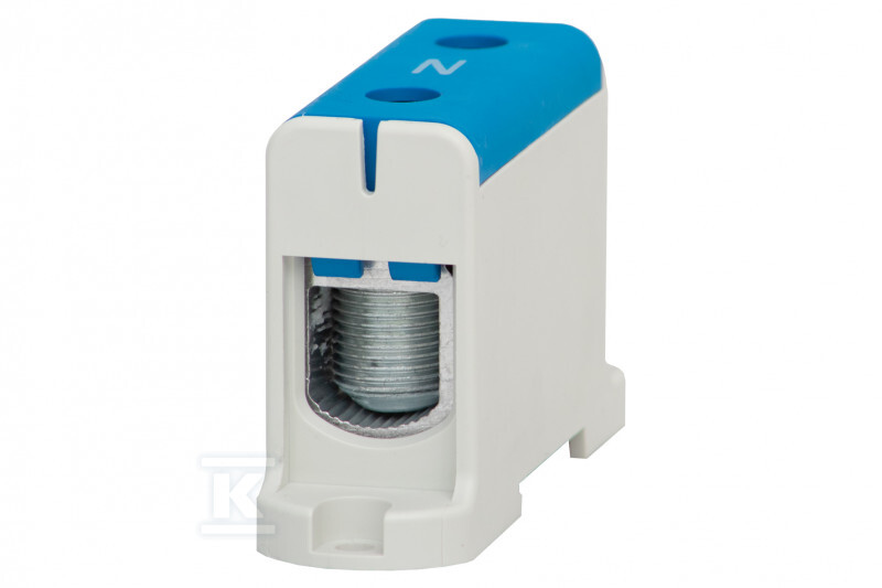 Listwa zaciskowa LZ w korpusie ZU 1-torowa 35mm2 - 150mm2 - Al/Cu niebieska F2.0285 - obrazek 1