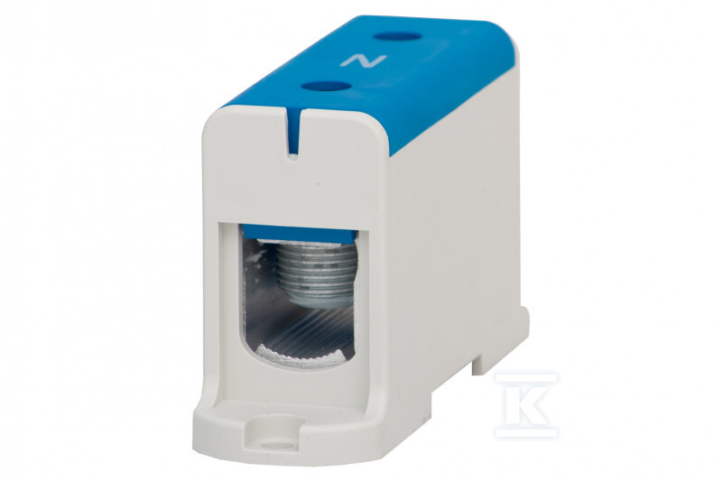 Listwa zaciskowa LZ w korpusie ZU 1-torowa 35mm2 - 240mm2 - Al/Cu niebieska F2.0288 - obrazek 1