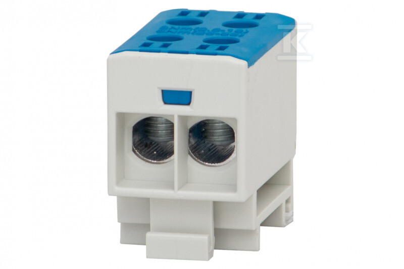 Listwa zaciskowa LZ w korpusie ZU 1-torowa 2x35mm2 / 2x35mm2 - Al/Cu niebieska F2.0291 - obrazek 1
