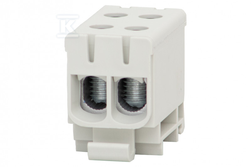 Listwa zaciskowa LZ w korpusie ZU 1-torowa 2x50mm2 / 2x50mm2 - Al/Cu szara F2.0295 - obrazek 1