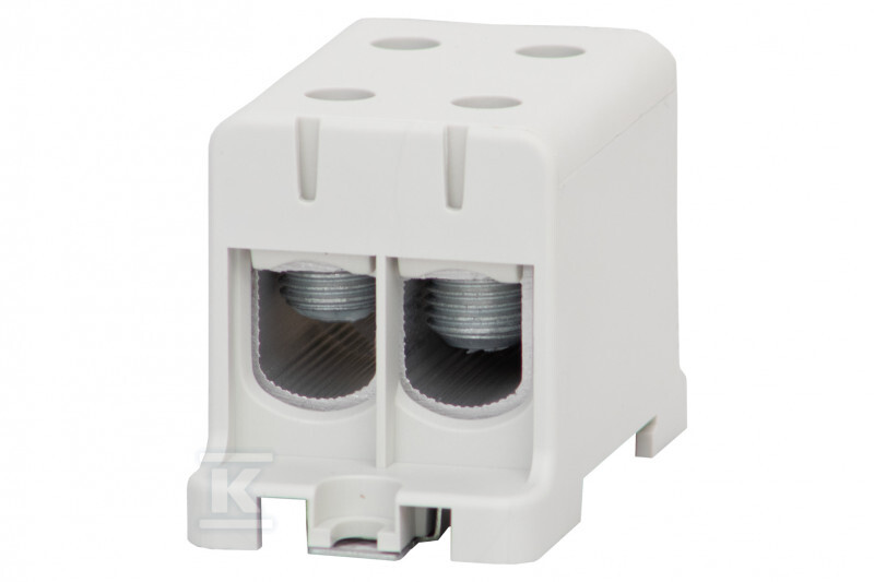 Listwa zaciskowa LZ w korpusie ZU 1-torowa 2x95mm2 / 2x95mm2 - Al/Cu szara F2.0298 - obrazek 1