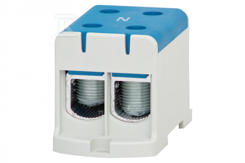 Listwa zaciskowa LZ w korpusie ZU 1-torowa 2x150mm2 / 2x150mm2 - Al/Cu niebieska F2.0300 - obrazek 1