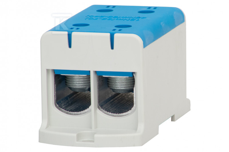 Listwa zaciskowa LZ w korpusie ZU 1-torowa 2x240mm2 /2x240mm2 - Al/Cu niebieska F2.0303 - obrazek 1