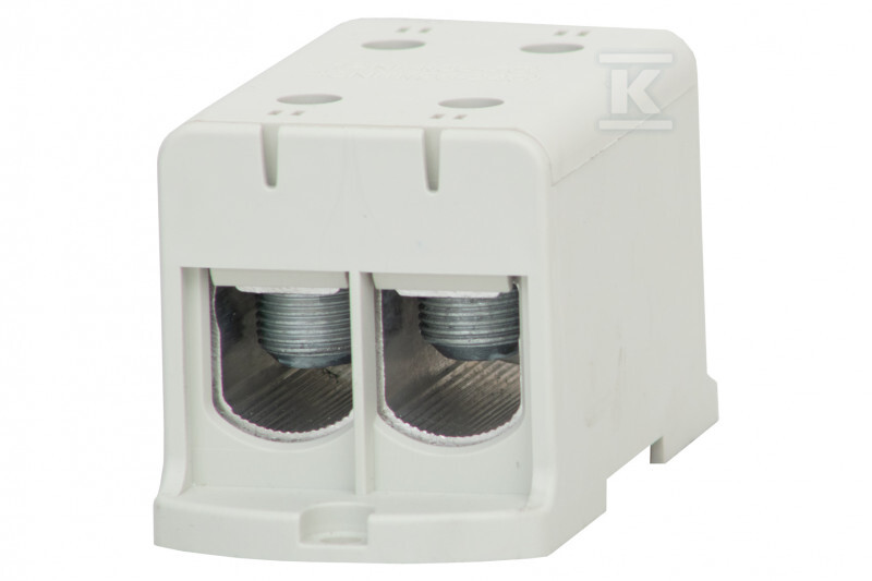 Listwa zaciskowa LZ w korpusie ZU 1-torowa 2x240mm2 /2x240mm2 - Al/Cu szara F2.0304 - obrazek 1