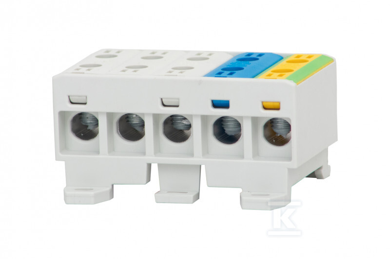 Listwa zaciskowa LZ w korpusie ZU 5-torowa 5x35mm2 (3L+N+PE) Al/Cu F2.0307 - obrazek 1