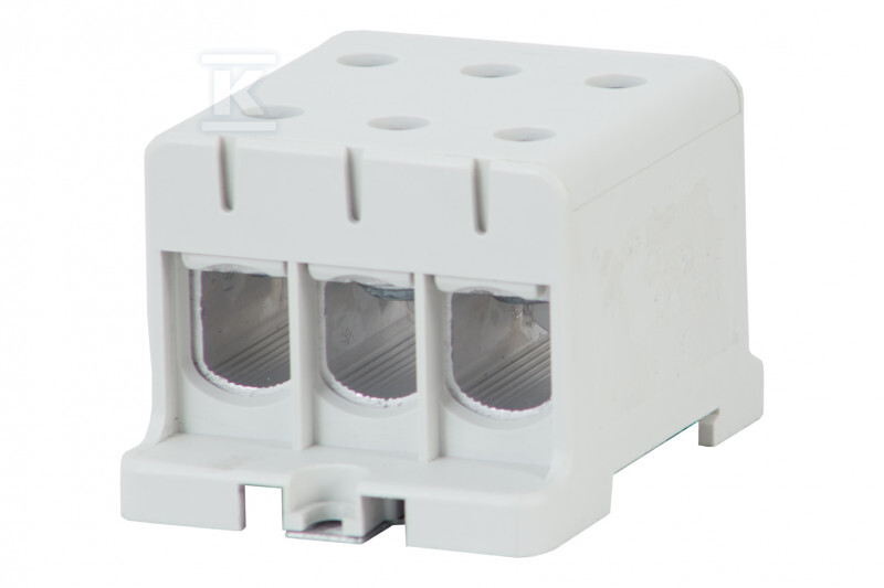 Listwa zaciskowa LZ w korpusie ZU 1-torowa 3x95mm2 / 3x95mm2 - Al/Cu szara F2.0320 - obrazek 1