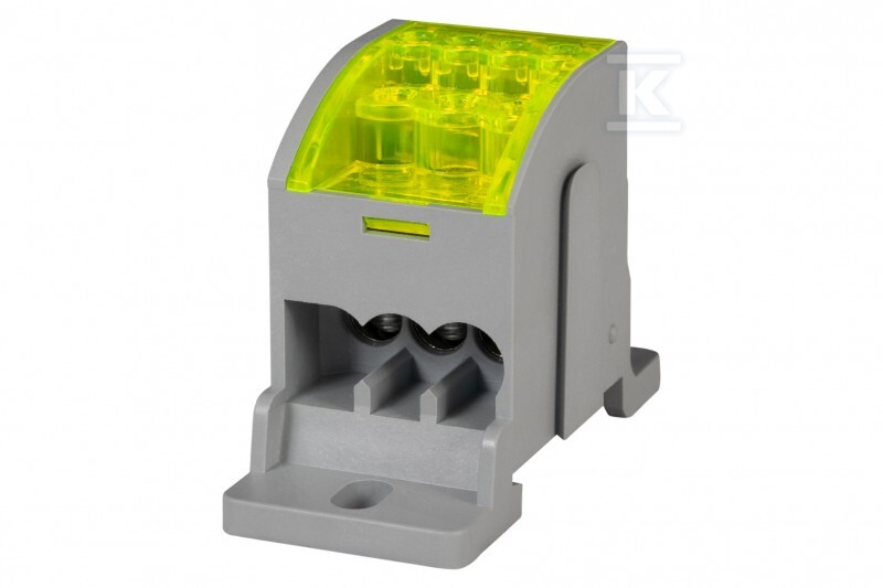 Blok rozdzielczy LKN 80A (3x16 - 4x6) żółty F2.0333 - obrazek 1