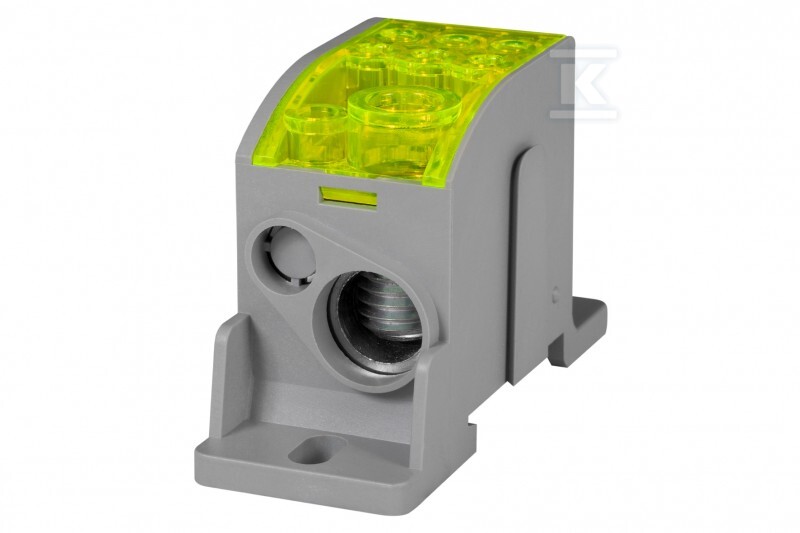 Blok rozdzielczy LKN 125A (1x35/1x16 - 6x16) żółty F2.0336 - obrazek 1