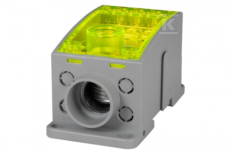 Blok rozdzielczy LKN 250A(1x120/4x16-2x35,1x25,4x16,4x10) żółty F2.0342 - obrazek 1