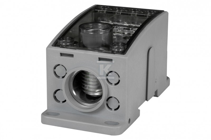 Blok rozdzielczy LKN 400A(1x185/4x16-2x35,1x25,4x16,4x10) szary F2.0344 - obrazek 1