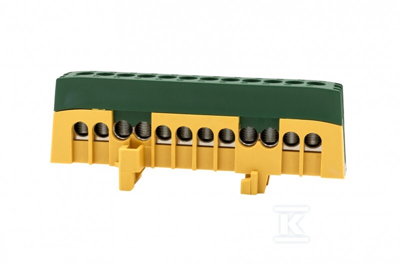 Listwa ochronna ZPI 12-modułowa 12x16mm2 - żółto/zielona F2.0392 - obrazek 1