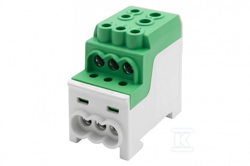 Blok rozdzielczy DBR 200A 1x70,1x35 / 6x16 zielony F2.0556 - obrazek 1