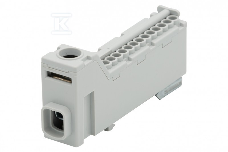 Listwa prądowa ZPS 1x25, 13x2,5 szara F2.0653 - obrazek 1