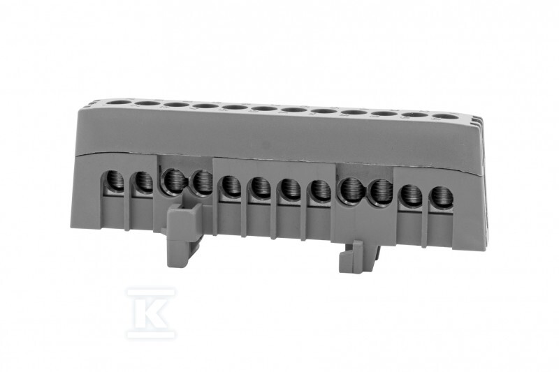 Listwa prądowa ZPI 12-modułowa 12x16mm2 - szara F2.0657 - obrazek 1