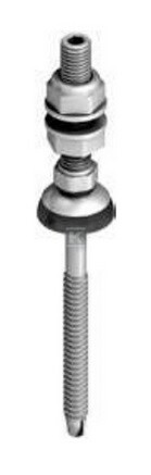 Śruba dwugwintowa M8 210mm do krokwi stalowych (K-43-210) - obrazek 1
