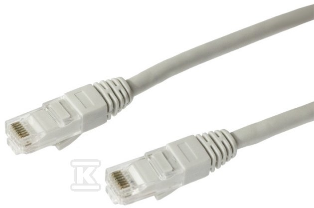 Kabel sieciowy EmiterNet UTP kat.5E PVC 3 m szary EM/PC-UTP5EPVC-3M - obrazek 1
